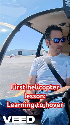 My First HELICOPTER Lesson: Learning to Hover #helicopter #robinson #r44 #aviationdaily #aviation