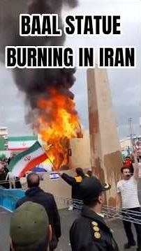 😱 Burning Ball Statue In Iran 🔥