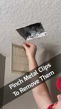 Replacing a Bathroom Fan Cover #short