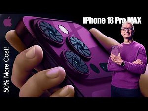 New Apple iPhone 18 Pro MAX: New Camera Upgrades Will Cost 50% More! New Phones 2026!