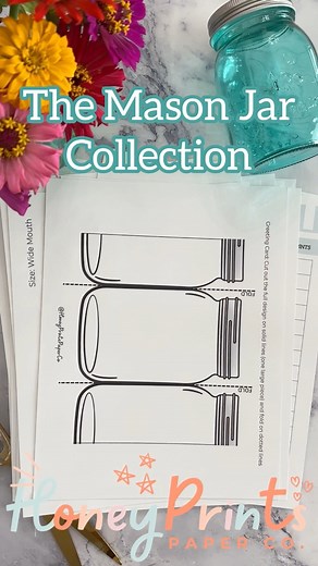 ✂️✨If you love paper crafts, join Honey Prints Paper Co! (Linked in the comments) A paper printables crafting club! The Mason jar collection just launched TODAY! Gain instant access to these printables & 100 MORE printables once you join 💕 Come check it out! #printable #paper #papercrafts #crafts #masonjar #canning #jars #decor #kitchen #bake #cook #giftideas #cardmaking #scrapbooking #diy #honeyprints #honeyprintspaperco #thedailydiyer | The Daily DIYer