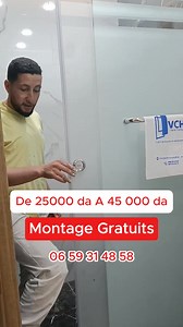 🏆Bienvenue chez Italian shower"VCH". ☎️ 0659314858, 📌 adresse : wilaya d’Alger voici nos service : ✅cabine de douche 💦 🛀en verre trempé, a votre gout et sur measures 📊 ✅facade en verre a votre magasin pour soit bien présenté 👌 ✅Séparation en verre pour les bureaux 🗄 et les espaces de travail 👩‍💼 Et bien sûr : sur vos mesures fini ✔️ montage Instagram: Italian shower WhatsApp: 0659314858 Viber: 0660064858 | VCH GLASS