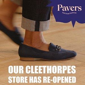 38 reactions · 4 comments | Good news! ✨ Our Pavers Cleethorpes Store has re-opened and we can't wait to see as many of you as possible. Visit us in store and discover your new budget-friendly footwear. Find us in Unit 2b, Meridian Point, Kings Road, Cleethorpes DN35 0FB. | Pavers Shoes | Facebook
