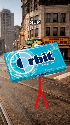 The invention of chewing gum!!🍬#shorts #facts