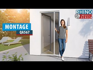 RHINO INSECT SCREEN - Retractable pleated insect screen for doors (QA567)