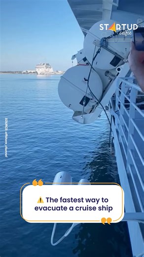 When seconds matter at sea, this system can evacuate hundreds in minutes. Watch how it works — it’s one of those “just in case” technologies you’ll be glad exists. | Startup Selfie