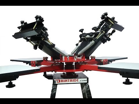 How to work with your 4 Color 4 Station Screen Printing Machine with 360 micro