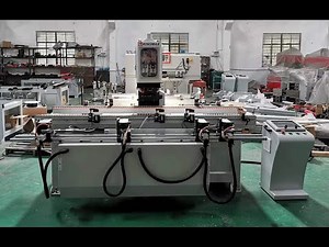 Processing video of CNC door lock hinge machine