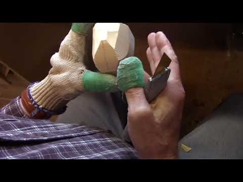 Carving A Native American Bust With Shield Part 1