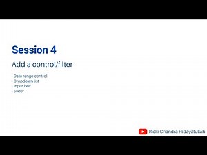 Belajar Google Data Studio #4 Add a control/filter