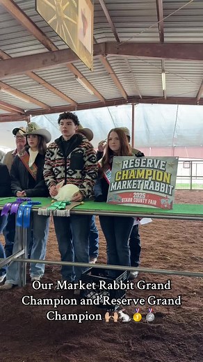 Grand Champion Market Rabbits at Starr County Fair