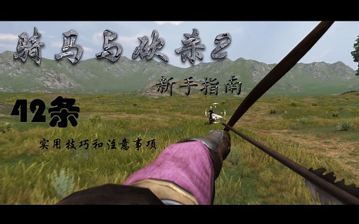 《骑马与砍杀2：霸主》新手指南 42条实用技巧和注意事项