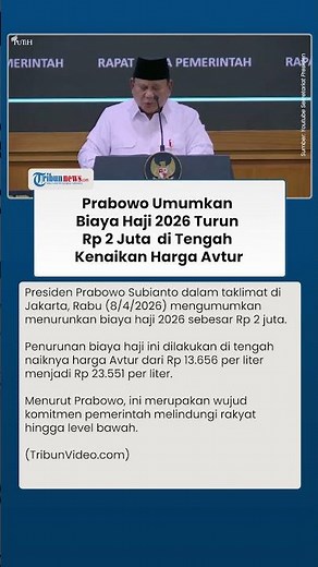 Despite the Increase in Aviation Fuel Prices, Prabowo Decided to Reduce the 2026 Hajj Cost by Rp ...