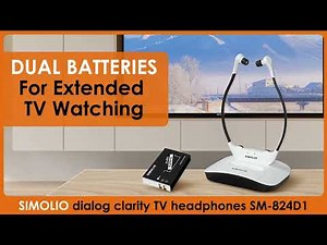 How To Benefit From The "Dual Batteries" Design Of SIMOLIO Wireless Headset For TV Watching