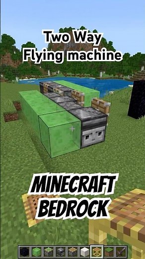 EASIEST Two Way Flying Machine #minecraft #bedrockedition