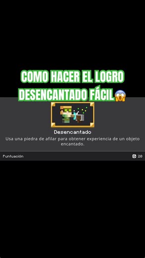 COMO HACER EL LOGRO “DESENCANTADO” EN MINECRAFT #minecraft #trending #viral #youtubeshorts #fyp #yt