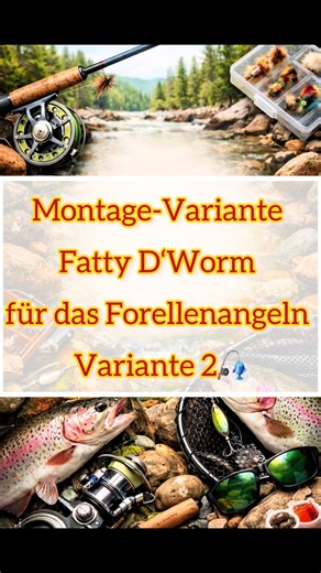 Fatty D‘Worm Montage für erfolgreiches Forellenangeln