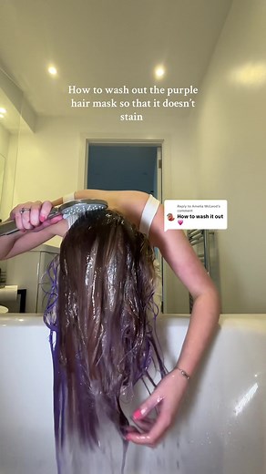 How to Wash Out Purple Hair Mask Effectively