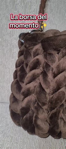 Chunky bags 🍫🤎🍪 #chunkybagsvelluto #uncinettocreazione #fattoamanoitalia #tiktokviral #andiamoneiperteeee