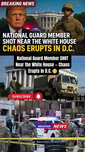 National Guard Member SHOT Near the White House — Chaos Erupts in D C 😳