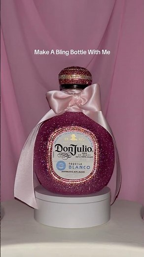 DIY Pink Glitter Don Julio Bottle #diy #donjulio
