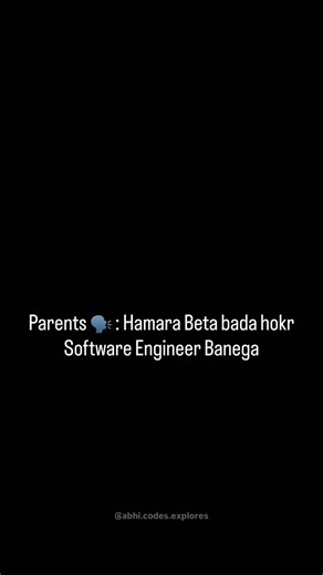 Abhishek Choudhary on Instagram: "Software engineer ban gaye…💻 Zindagi debug karte reh gaye . . . #softwareengineer #memereels #trending #viralreels #corporate"