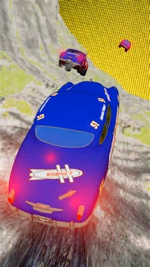 Cars vs Giant Lava Pit – BeamNG.drive #beamngdrive #shorts #usa #viral #brasil #crash