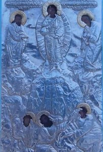 Η θαυματουργή εικόνα της Μεταμόρφωσης του Σωτήρος. Την έφεραν οι πρόσφυγες το 1922 από το Άνω Νεοχώρι Πανόρμου της Μικράς Ασίας. Φυλάσσεται στην Ιερά Κοινοβιακή Μονή Μεταμορφώσεως του Σωτήρος Νικητών Νέστου στην Καβάλα. Βοήθεια μας. | Ιερεας Γκελιας Αρσενιος