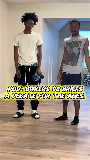 Part1: One thing I will not allow @Noony or @2real.dre to drag me into is a debate over is briefs or boxers the better choice over the preferred 😩🤷🏽‍♀️ I tell you what though they didn’t like my response at the end 🤣 Part 2 dropping next.. #fyp #debate #underwear #siblings #part1