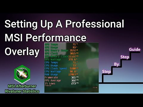 MSI Afterburner Best Performance HUD Overlay (How To Set It Up)