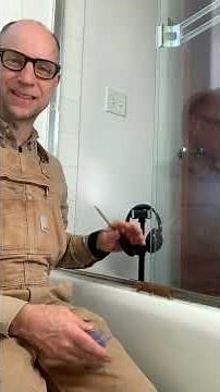 Glass shower door bottom guide replacement