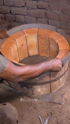 How a Brick Furnace is Built : Traditional Manufacturing #making #briks #furnace #howitsmade