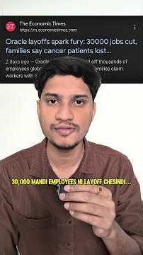 Oracle layed off 30,000 Employees