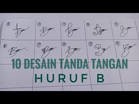 10 letter B signature designs