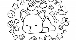 10 dibujos Kawaii para colorear