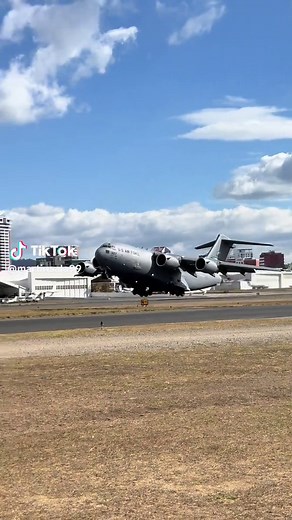 C-17A Globemaster Takeoff in Guatemala