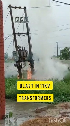 Transformer balst 11 kv line arc flash #shortsfeed #electrical #youtubeshorts #transformers #balst