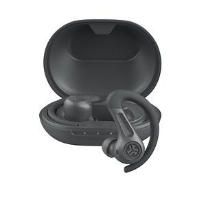 JLab JBuds Sport ANC 4 True Wireless Earbuds, Graphite, Hybrid ANC, Touch Controls, Multipoint, App Customization