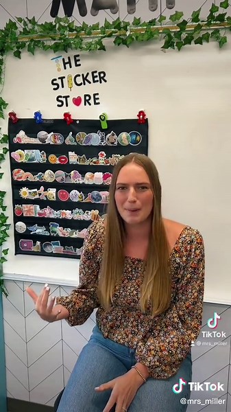 Does your teacher have a sticker store? #teachersoftiktok
