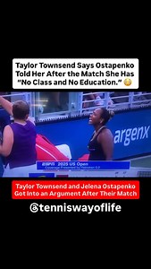 On ESPN, Taylor Townsend says Ostapenko told her after the match she has “no class and no education.” #USOpen #Tennis #WTA #Drama #GrandSlam | Tennis Way of Life