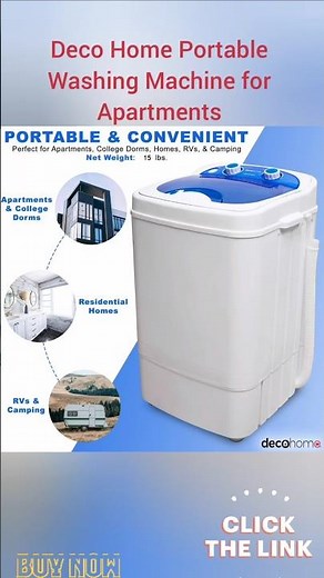 Deco Home Portable Washing Machine Review | Compact Washer for Apartments, Dorms & Small Spaces