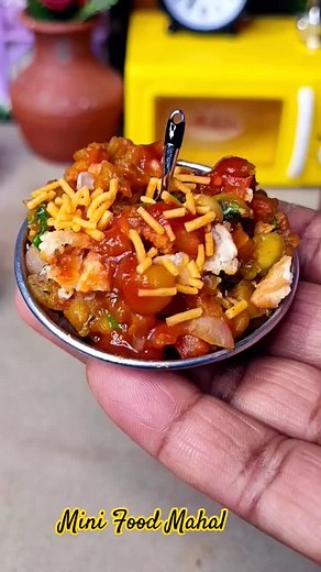 Miniature Samosa chat recipe #@Muhammad sami