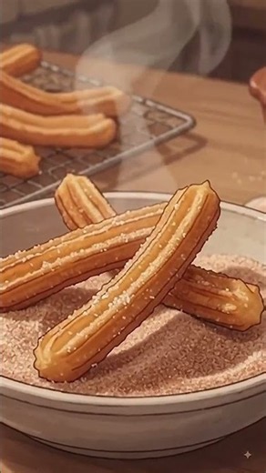 🇪🇸🍫 **Spanish Churros with Dark Chocolate | Crispy, Golden & Irresistible!**