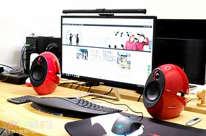 這個桌上型音響太好看啦，雙重低音有感，高音出色，還有遙控器和藍牙可以連線