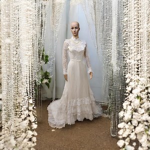 1960s Ruffled Lace Wedding Dress: Southern Hippie Bridal Gown - Etsy