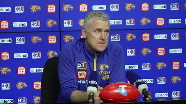 Senior coach Adam Simpson spoke to the media after this afternoon's heartbreaker gainst Essendon. | West Coast Eagles