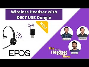 NEW EPOS (Sennheiser) Wireless Headset with DECT USB Dongle