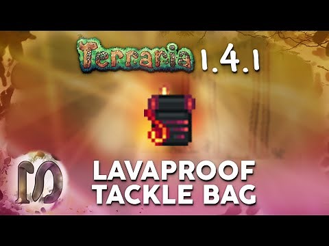 Terraria 1.4.1 - LavaProof Tackle Bag, ULTIMATE FISHING ACCESSORY, How To Craft in Terraria 1.4.1