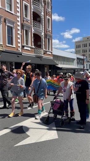 Mercury Newspaper | Tasmania's Pride Parade bringing the colour to Hobart's CBD as the march got underway to the sound of bagpipes 🌈 | Instagram