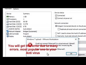 [Tutorial] How to fix vmware bridging doesnt work error vmnet 0